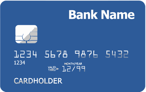Ilustracja wektorowa karty kredytowej