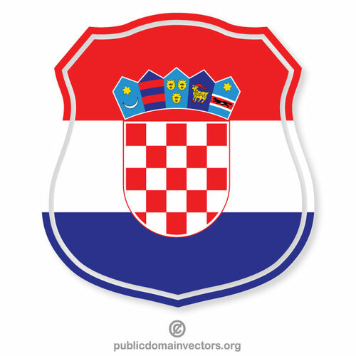 Kroatische Flagge Wappen