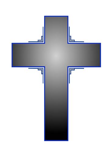 Vector image of cross
