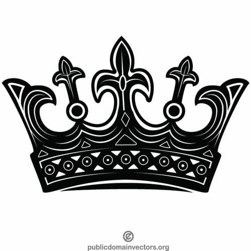 Crown monochrome art