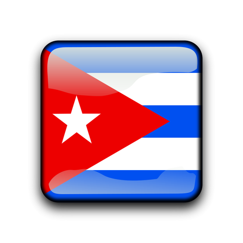 Kuba-Vektor-Schaltfläche