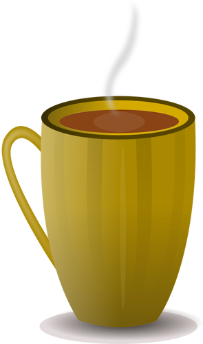 Image vectorielle de brun café tasse