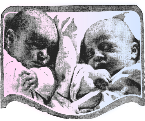 Imagem vetorial de bebês