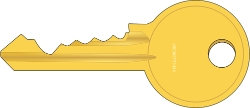 Imagem de vetor chave de fechadura de cilindro