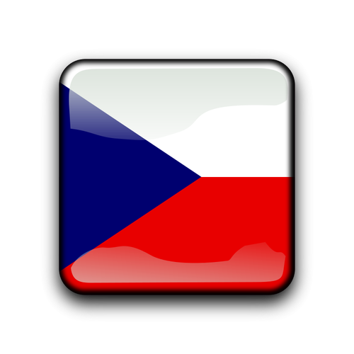Česká republika vlajka tlačítko