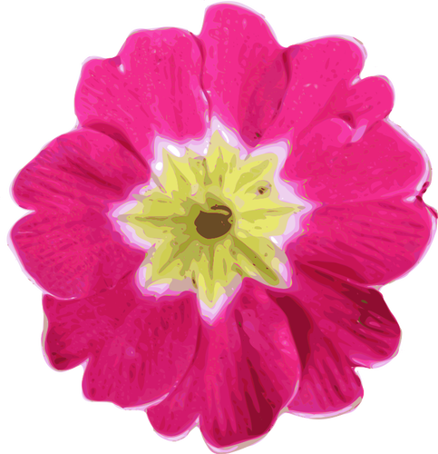 Realistic pink flower