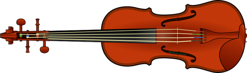 Clipart vetorial de violino