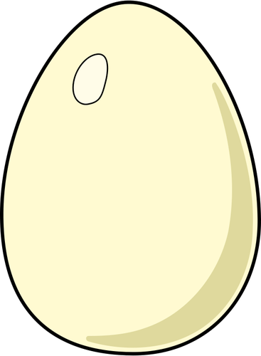 איור וקטורי של ביצה לבן