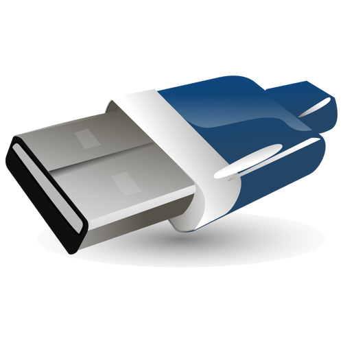 USB flash drive vektor ilustrasi
