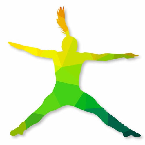 Танцор, прыжки векторное изображение