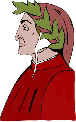 Dante Alighieri vector afbeelding