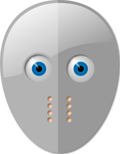 Máscara de esgrima com olhos vector imagem