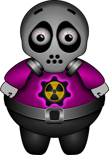 Ilustracja wektorowa jądrowej człowieka