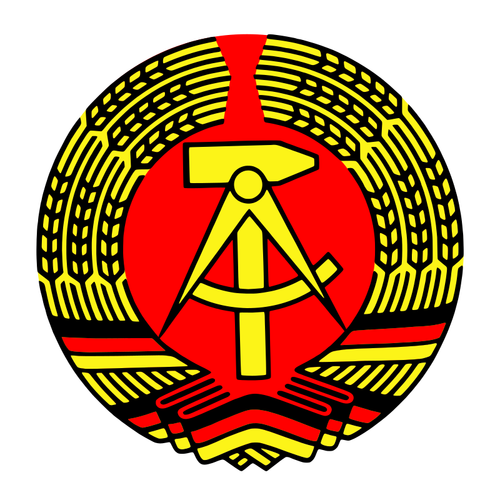 Vektör grafik ve Demokratik Almanya Cumhuriyeti arması