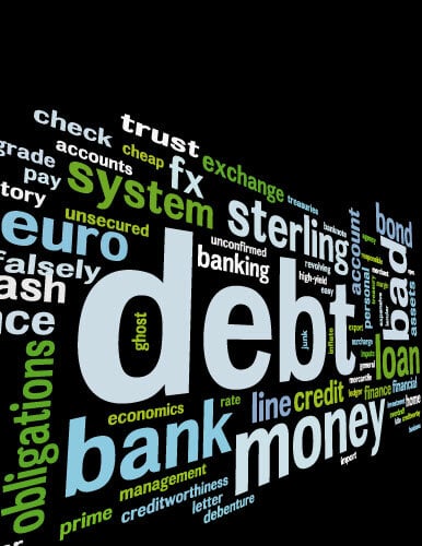مثال على ناقلات أزمة الديون