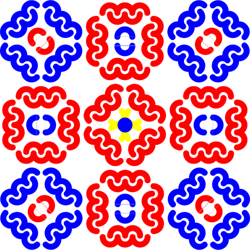 Gráficos vetoriais de padrão de telha swirly