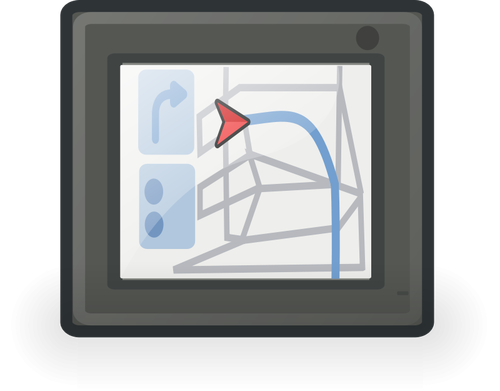 Auto navigatie sistem vector ilustrare