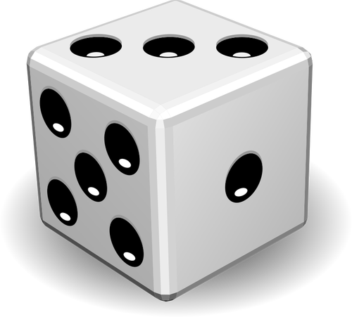 Image vectorielle de close-up jeu de dés