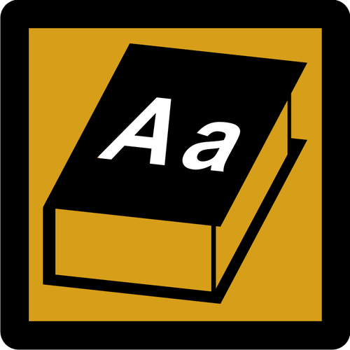 Woordenboek pictogram symbool
