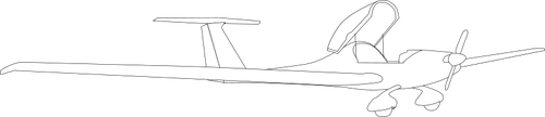Simple airplane sketch