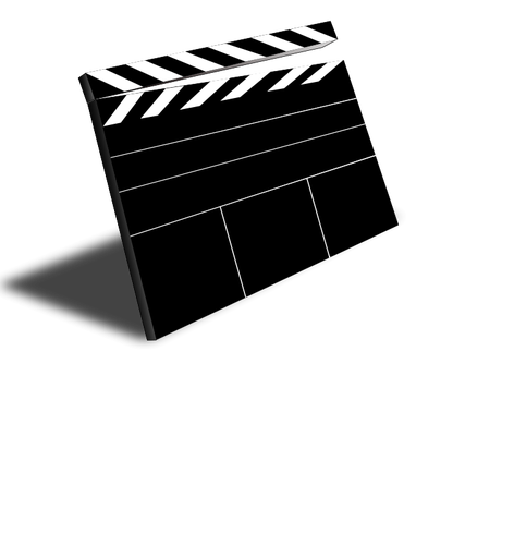Movie scene slate vector image