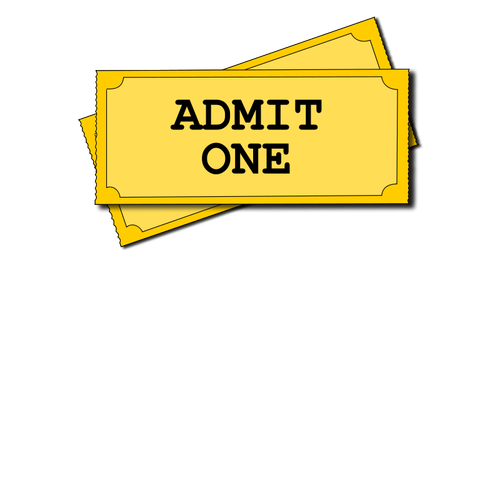 Eintritt Ticket-Vektor-Bild