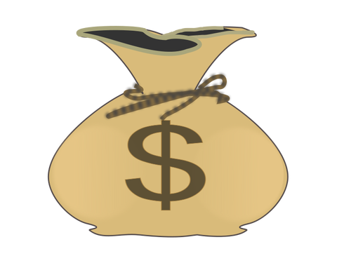 Мешок денег векторное изображение