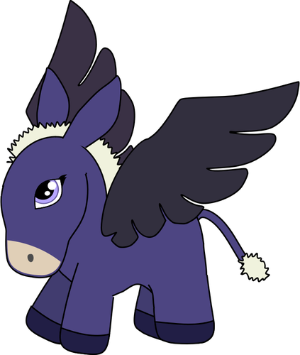 Pegasus ezel vector afbeelding