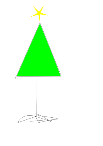 Графика простая Рождественская елка