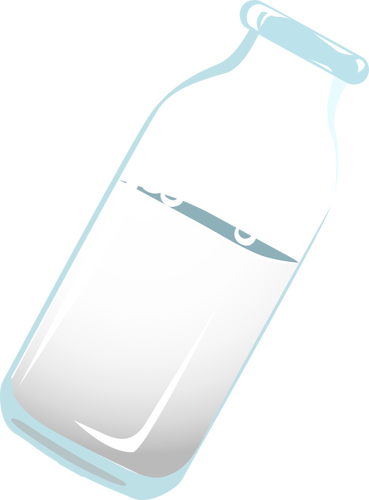 Melk in fles vector afbeelding