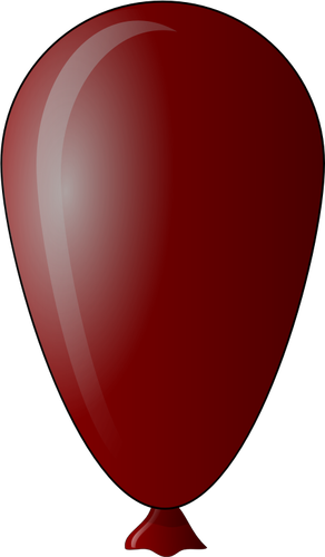 Vektortegning av egg formet røde ballong