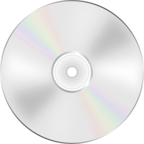 Ilustrasi DVD disc mengkilap sisi