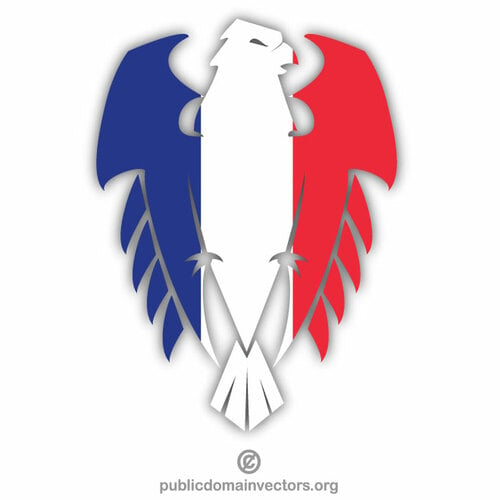 Aquila bandiera francese