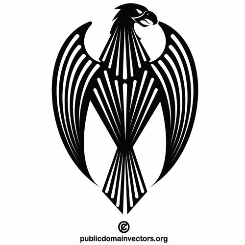 Eagle heraldinen logokonsepti