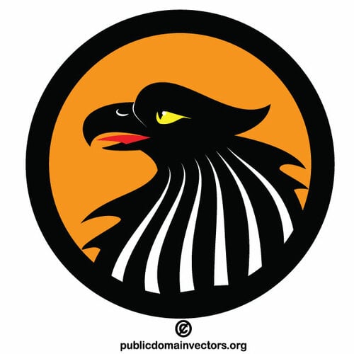 Logotype dengan siluet elang