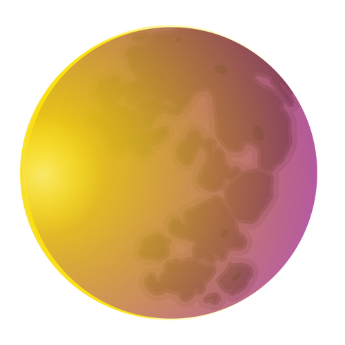 Grafica vectoriala de pământ stralucea pe Sun