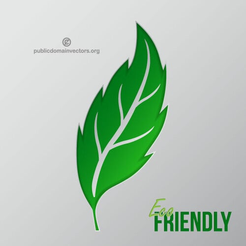 Foglia verde eco-friendly