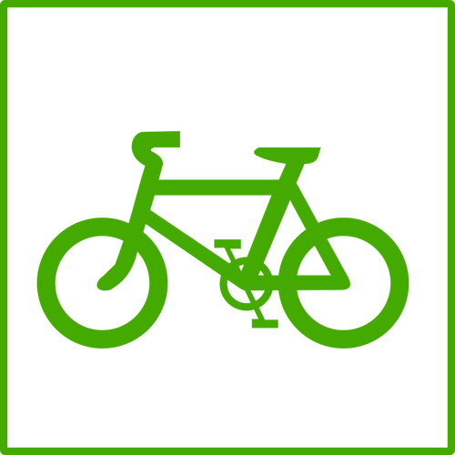 Eco fiets vector pictogram