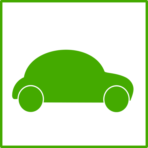 ClipArt vettoriali icona di auto elettrica