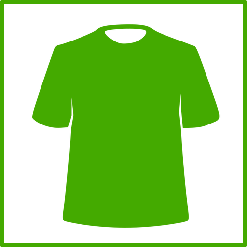 Eco gröna kläder vektor icon