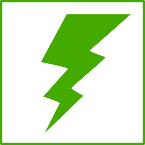 Icono de vector de energía eco