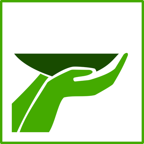 Grön mat vektor icon