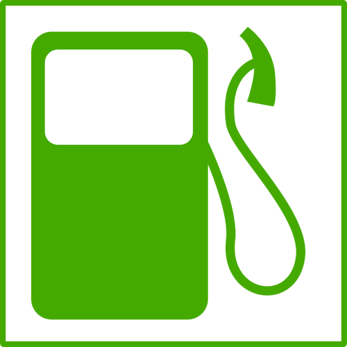 Icono de vector de combustible ecológico