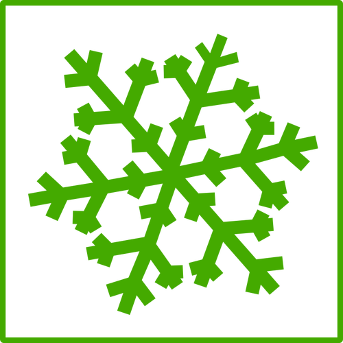 Öko-Schnee-Vektor-Symbol