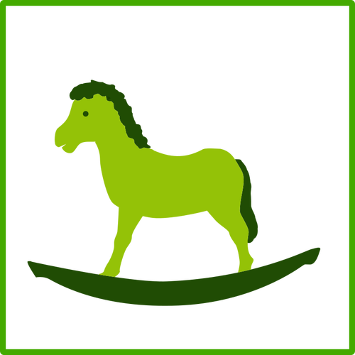Eko yeşil oyuncak vektör simgesi