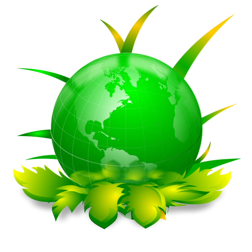 Ökologische Planet-Vektor-illustration