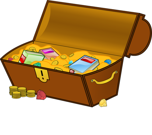 Treasure chest vektor ClipArt