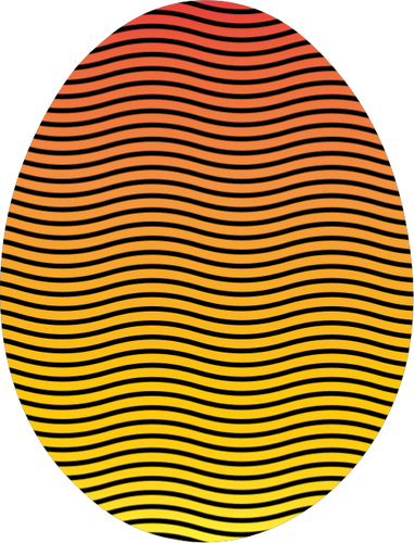 Easter egg en image vectorielle des couleurs éclatantes