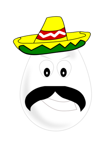 Ilustracja wektorowa meksykański jaj