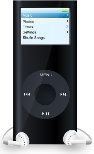 iPod 媒体播放器矢量图像